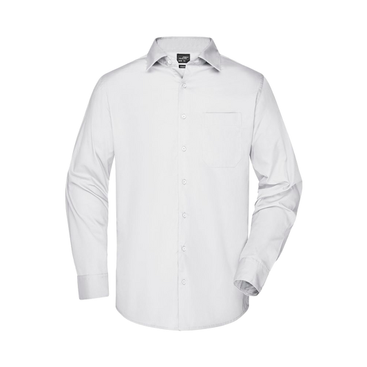 James&Nicholson Langærmet herreskjorte med custom print