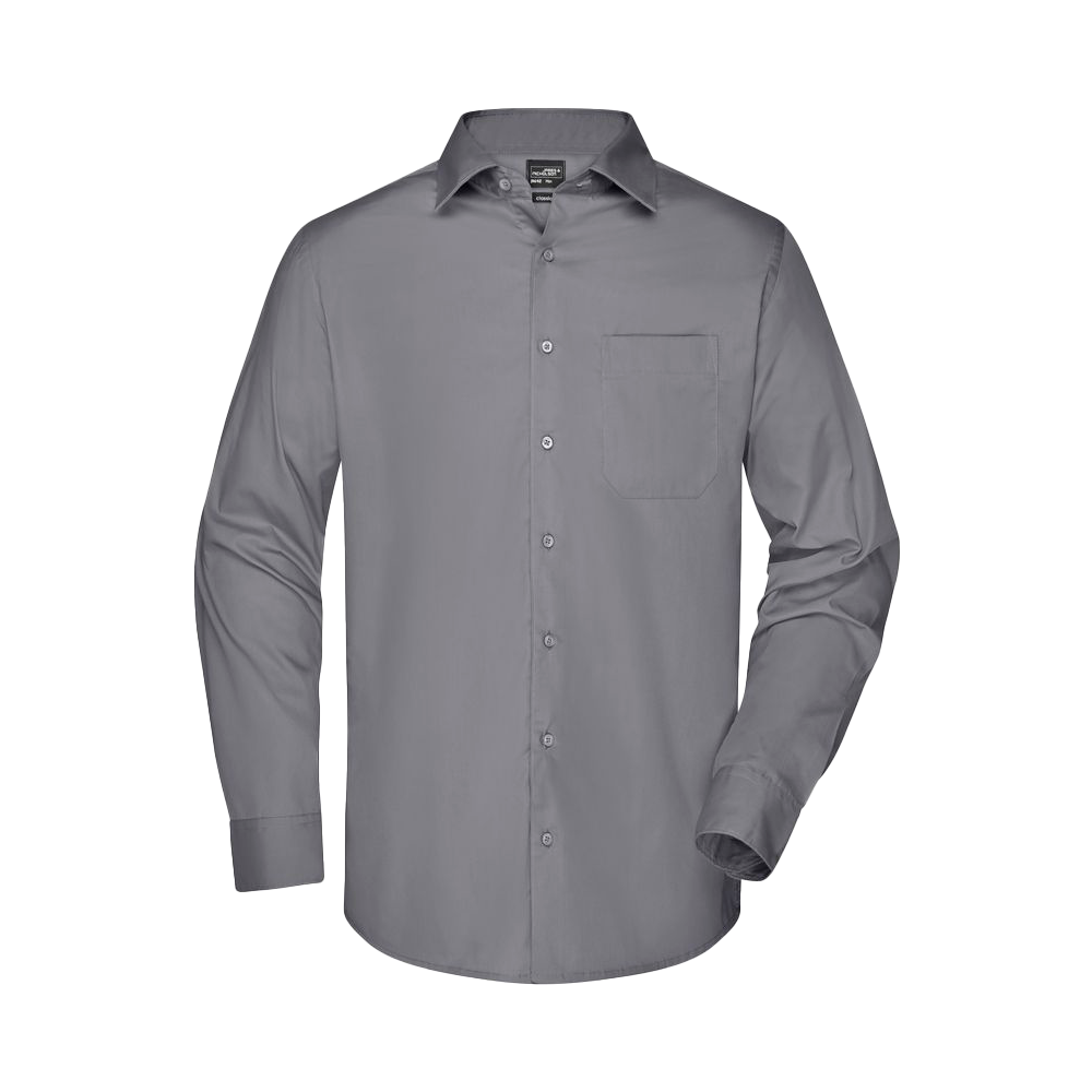 James&Nicholson Langærmet herreskjorte med custom print