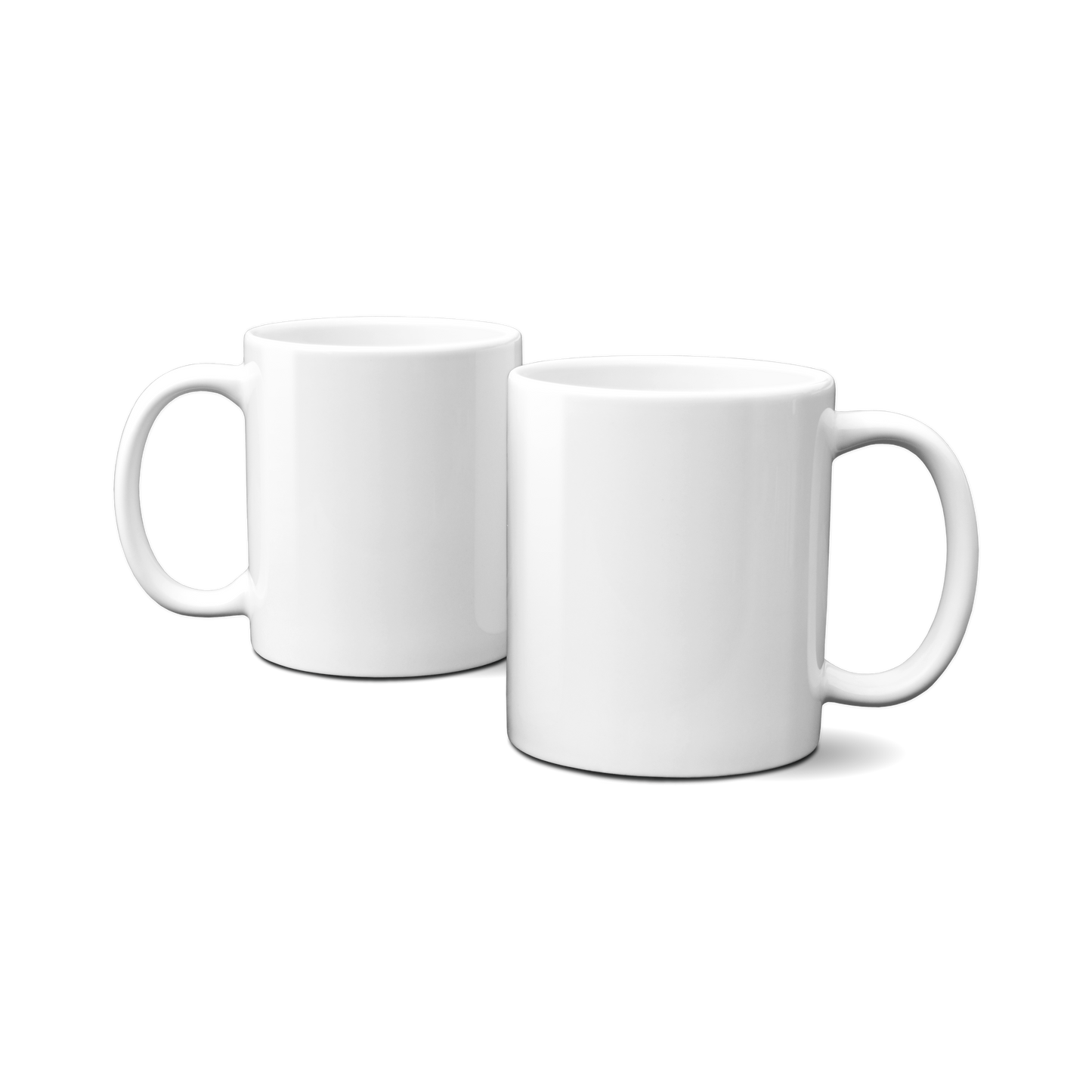 Hvid kaffekop/krus med eget design - 330ml