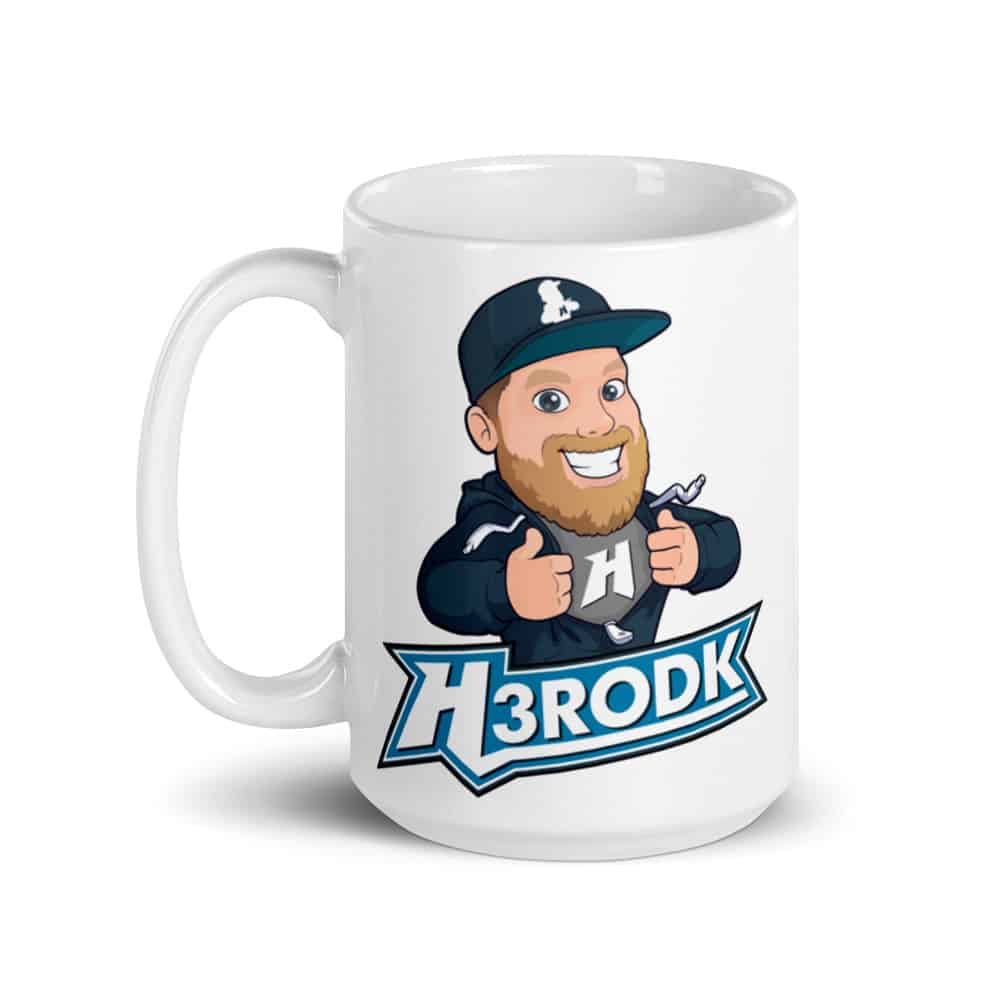 H3roDK Stor Kaffekop med 2021 logo